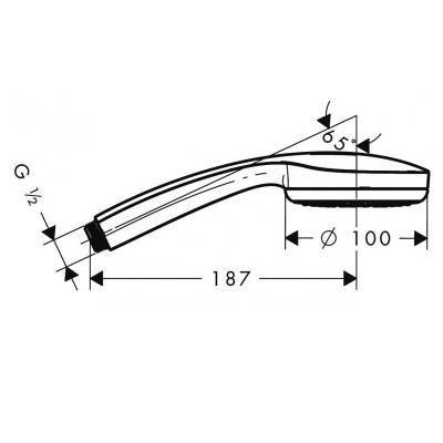 Будкрам купити Croma 100 Multi Black Ручний душ Croma 100 Multi Black Ручний душ 2