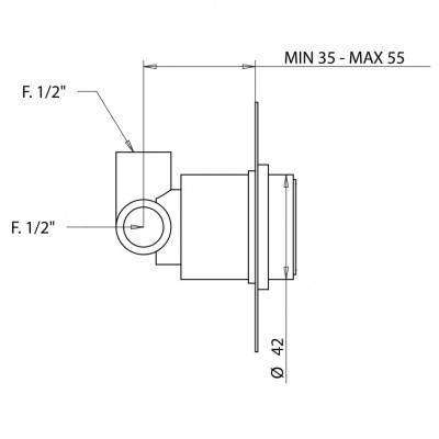 Будкрам купити Внутрішня частина змішувача для душу/раковини