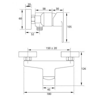Будкрам купить Смеситель для душа Смеситель для душа 2