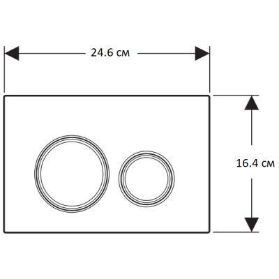 Будкрам купити Sigma21  Клавіша змиву, подвійний змив, скло колір пісок Sigma21  Клавіша змиву, подвійний змив, скло колір пісок 3