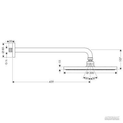 Будкрам купити Raindance S 300 Air 1jet Верхній душ Raindance S 300 Air 1jet Верхній душ 3