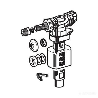Будкрам купити Impuls380 наливний механізм 3/8" и 1/2", підвід води збоку Impuls380 наливний механізм 3/8" и 1/2", підвід води збоку 2
