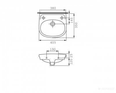Будкрам купити EKO 2000new Раковина-40 отв.лів. EKO 2000new Раковина-40 отв.лів. 2