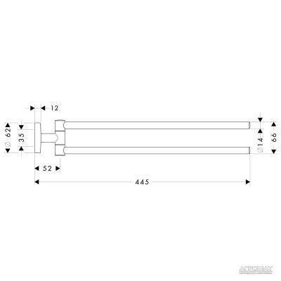 Будкрам купити Logis Тримач рушників, подвійний Logis Тримач рушників, подвійний 2