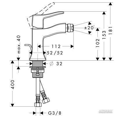 Будкрам купити Metris Classic Змішувач д/біде Metris Classic Змішувач д/біде 2