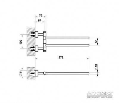 Будкрам купити Minix Тримач рушників подв. Minix Тримач рушників подв. 2