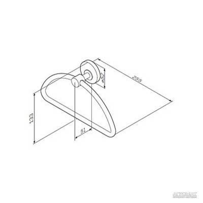 Будкрам купить A5534400/ Bliss A5534464 Кольцо для полотенец, хром A5534400/ Bliss A5534464 Кольцо для полотенец, хром 2