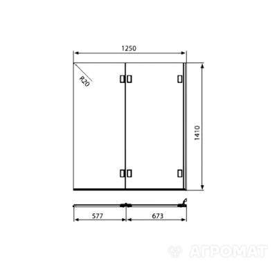 Будкрам купити NIVEN Душові дверцята, скло прозоре, проф.хром/срібний блиск NIVEN Душові дверцята, скло прозоре, проф.хром/срібний блиск 2