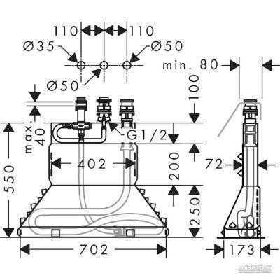 Будкрам купить Внутренняя часть смесителя 3-отв. для ванны Внутренняя часть смесителя 3-отв. для ванны 2