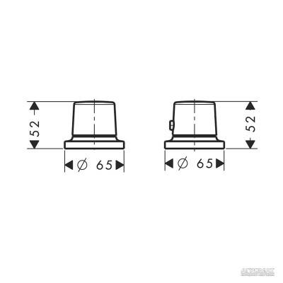 Будкрам купить Bouroullec Внешняя часть термостата 2-отв. Bouroullec Внешняя часть термостата 2-отв. 2