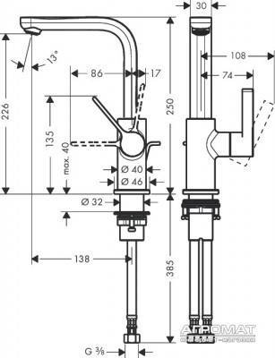 Будкрам купить Metris S Смеситель для раковины Metris S Смеситель для раковины 2