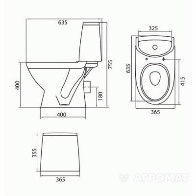 Будкрам купити RUNA Унітаз-компакт, гориз. вип., з  дюропл. сидінням та арм.дворежимною RUNA Унітаз-компакт, гориз. вип., з  дюропл. сидінням та арм.дворежимною 3