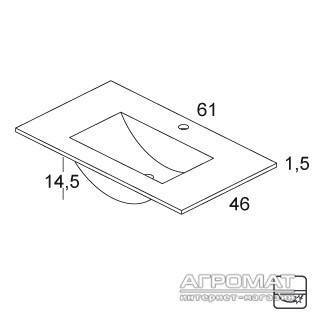 Будкрам купити KYRA Раковина 60 (Vitale, Onix, Swift, Opera, Classic) KYRA Раковина 60 (Vitale, Onix, Swift, Opera, Classic) 2