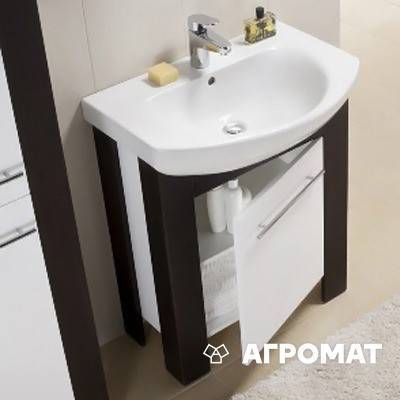 Будкрам купити RUNA Умивальник меблевий 70 см з центральним отвором (білий) RUNA Умивальник меблевий 70 см з центральним отвором (білий) 2