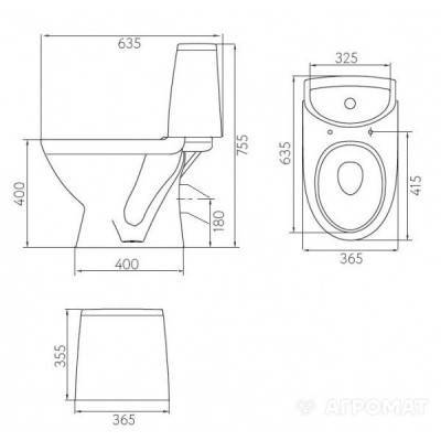 Будкрам купити Runa унітаз-компакт з дюропласт сидінням з мікроліфтом, к/в 30, 3/6л, н/п Runa унітаз-компакт з дюропласт сидінням з мікроліфтом, к/в 30, 3/6л, н/п 2