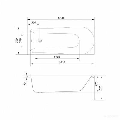 Будкрам купить Ванна FLAVIA 170x70 PW06(PW01) Ванна FLAVIA 170x70 PW06(PW01) 2