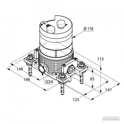 Будкрам купити Внутрішня частина д/змішувача з підлоги Внутрішня частина д/змішувача з підлоги 3
