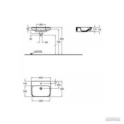 Будкрам купить Умывальник myDay 600х480мм без перелива Умывальник myDay 600х480мм без перелива 3