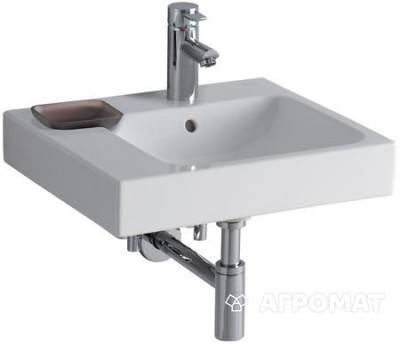 Будкрам купить iCon Умывальник с отв. под смеситель 500x485 мм, декоративная мыльница слева