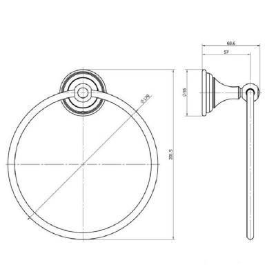 Будкрам купить CLASSIC Кольцо для полотенец, хром, Swarovski CLASSIC Кольцо для полотенец, хром, Swarovski 2