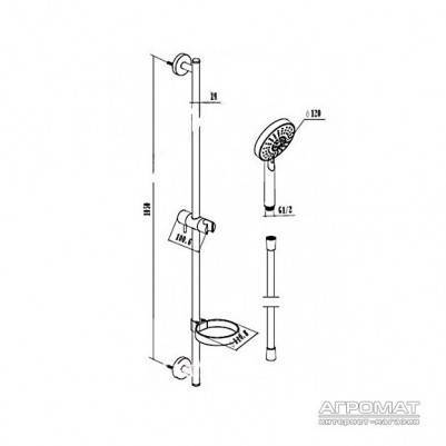 Будкрам купить Kudos Душевой набор Kudos Душевой набор 2