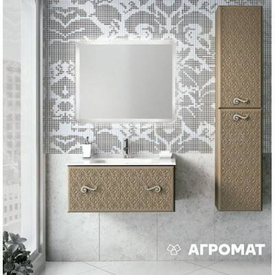 Будкрам купити OPERA Тумба -100 д/раковини, 1 шухляда, коричневий матовий OPERA Тумба -100 д/раковини, 1 шухляда, коричневий матовий 2