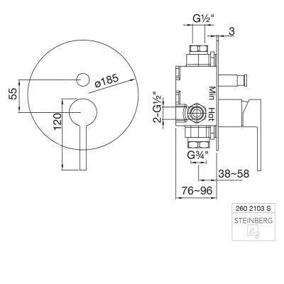 Будкрам купить Внешняя часть смесителя для ванны Внешняя часть смесителя для ванны 2