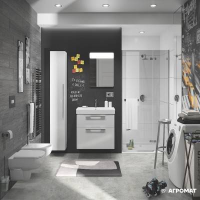 Будкрам купити TRAFFIC шафка під умивальник 90см білий глянець TRAFFIC шафка під умивальник 90см білий глянець 2