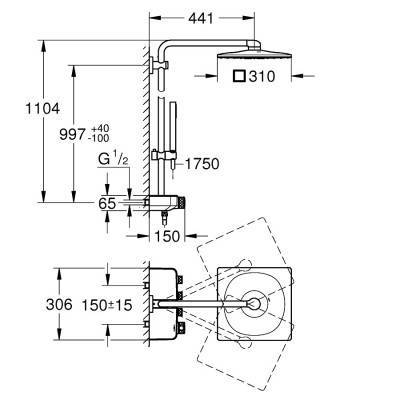 Будкрам купити EUPHORIA SmartControl душова система EUPHORIA SmartControl душова система 3