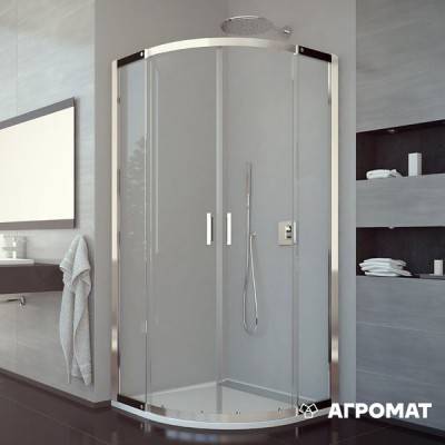 Будкрам купити Valea Душова кабіна 1/4 кр.,хром/прозоре скло