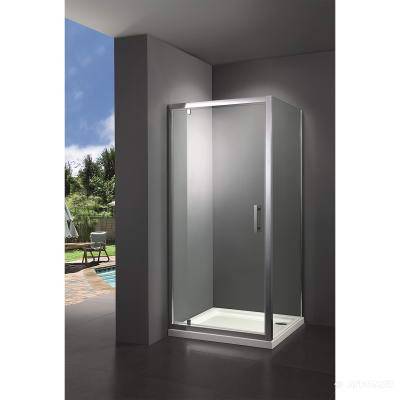 Будкрам купить FRAME Душевая кабина, распашная - 90*90 реверсивная - хром/серое стекло(1уп)