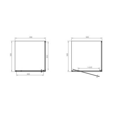 Будкрам купить FRAME Душевая кабина, распашная - 90*90 реверсивная - хром/шиншилла(1уп) FRAME Душевая кабина, распашная - 90*90 реверсивная - хром/шиншилла(1уп) 2