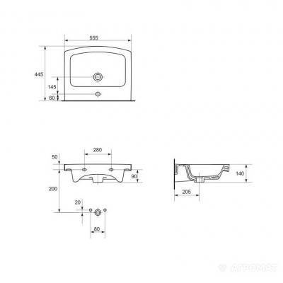 Будкрам купить EASY Раковина-55 с отв. EASY Раковина-55 с отв. 2