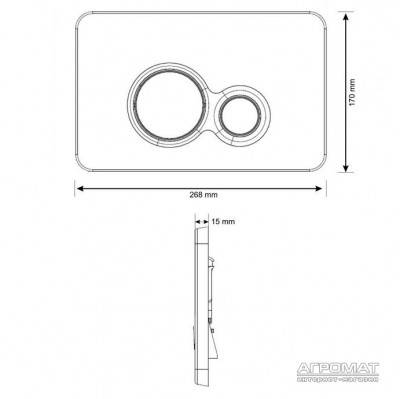 Будкрам купить SLIM SILENT OTTO кнопка слива 3/6л белая SLIM SILENT OTTO кнопка слива 3/6л белая 2