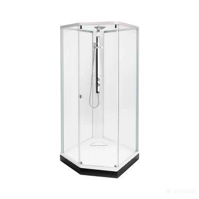 Будкрам купити IDO Showerama 8-5 Передні стінки та двері душової кабіни 100x100см, срібний профіль/прозоре скло