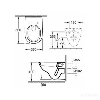 Будкрам купити O.NOVO Унітаз  підвісний DirectFlush + кришка Soft Close(1пак.) O.NOVO Унітаз  підвісний DirectFlush + кришка Soft Close(1пак.) 2