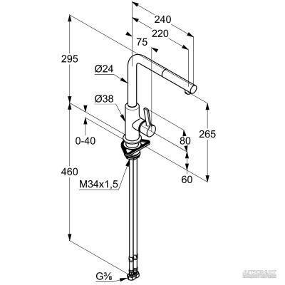 Будкрам купити L-INE S white Змішувач д/кухні L-INE S white Змішувач д/кухні 4