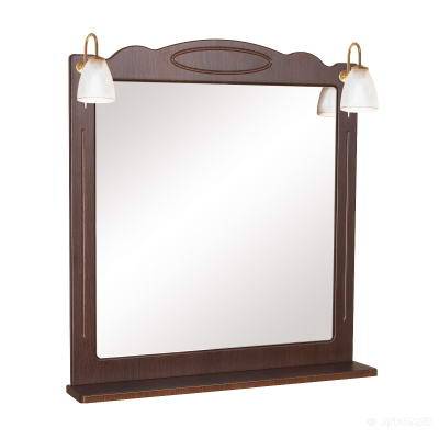 Будкрам купити 00017 КЛАСІК Дзеркало-80 з підсвіткою (2шт) та полицею, горіх італійський