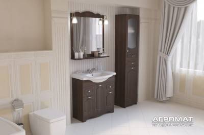 Будкрам купити 00017 КЛАСІК Дзеркало-80 з підсвіткою (2шт) та полицею, горіх італійський 00017 КЛАСІК Дзеркало-80 з підсвіткою (2шт) та полицею, горіх італійський 2