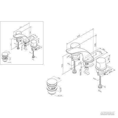 Будкрам купить SENSATION Смеситель для раковины, вбудов., хром SENSATION Смеситель для раковины, вбудов., хром 2