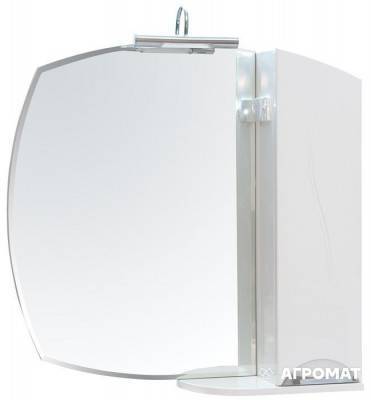 Будкрам купити ГЛОРІЯ Дзеркало-75 R з підсвіткою та пеналом праворуч