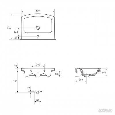 Будкрам купить СЕТ 527 EASY 60 тумба раковина 60  СЕТ 527 EASY 60 тумба раковина 60  3