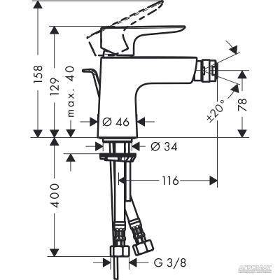 Будкрам купити Talis E Змішувач д/біде Talis E Змішувач д/біде 2