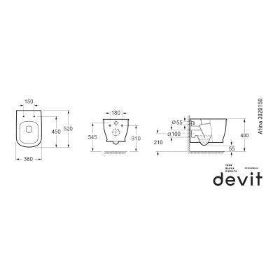 Будкрам купити AFINA Унітаз підвісний, безобідковий, кришка soft-close, quickfix (2пак) AFINA Унітаз підвісний, безобідковий, кришка soft-close, quickfix (2пак) 2