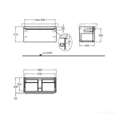Будкрам купить myDay Шкафчик под умывальник 880х410х405 мм, 1 ящик с подсветкой, какао с молоком myDay Шкафчик под умывальник 880х410х405 мм, 1 ящик с подсветкой, какао с молоком 2