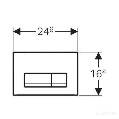 Будкрам купити Delta51 Клавіша подв.змиву, хром матовий Delta51 Клавіша подв.змиву, хром матовий 2