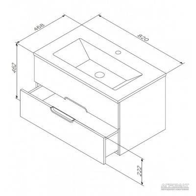 Будкрам купить SPIRIT база с раковиной 80 см SPIRIT база с раковиной 80 см 2
