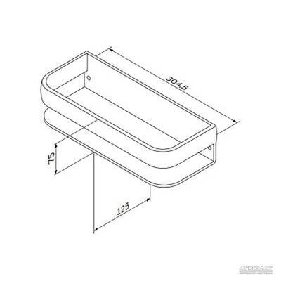 Будкрам купить Sensation Корзина для душа, хром Sensation Корзина для душа, хром 2