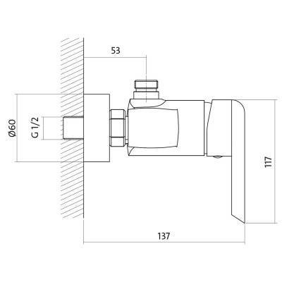 Будкрам купить AVEDO S951-030 смеситель для душа AVEDO S951-030 смеситель для душа 2