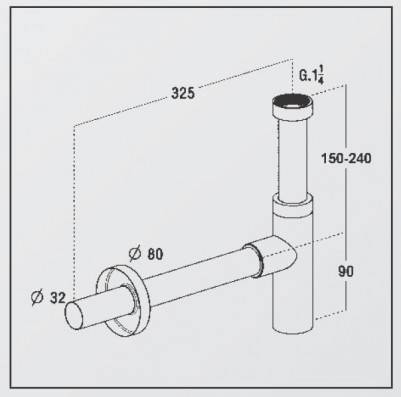 Будкрам купить L3520-дизайнерский сифон для раковины L3520-дизайнерский сифон для раковины 2
